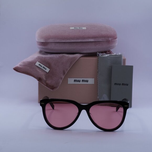 Miu Miu MU12ZSF 16K1D0 Aviator Sunglasses – Black - Picture 2 of 8